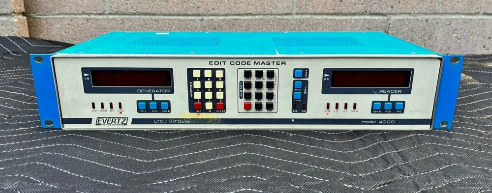 Evertz 4000 Edit Code Master LTC/VIT