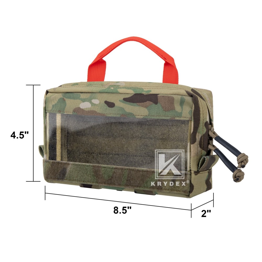 KRYDEX Clear Top Insert Cube Organizer Hook Back Packing Travel Backpack Small