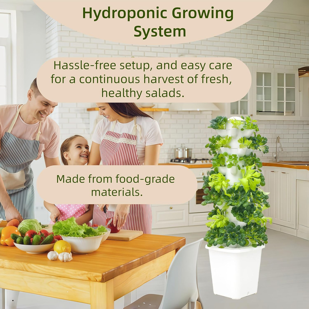 Hydroponic Growing System Kit - Hydroponic Tower Indoor Smart Vertical Garden,Hy