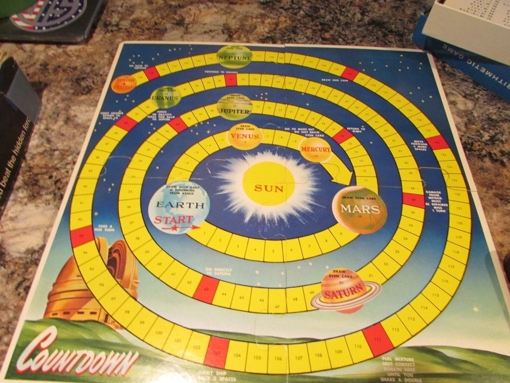 Countdown Arithmetic Game 1962 Whitman No. 4790 A Help Yourself Educational Game