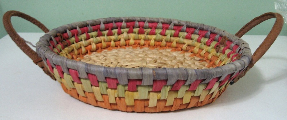 12" Weaved basket with handles