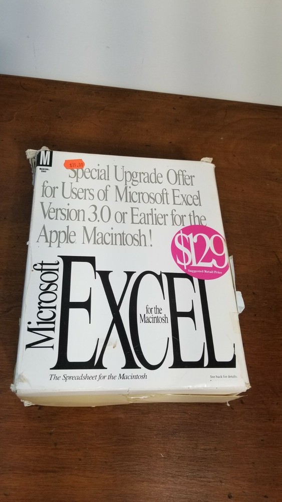 Vtg Microsoft Excel User'sGuides Version 4.0 For Apple Macintosh NO DISKETTES