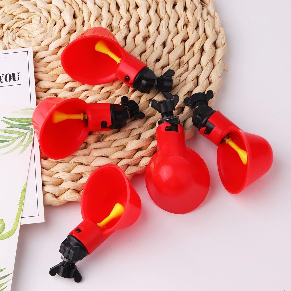 12Pack Automatic Chicken Waterer Cups - Hassle-Free Bird Hydration Solution