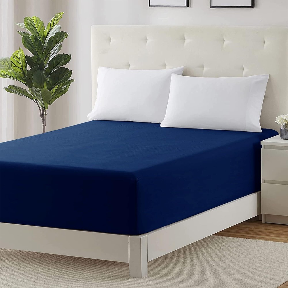 18"- 21" Extra Deep Pocket Fitted Sheet Elastic Corner Straps Soft Bed Sheet Set