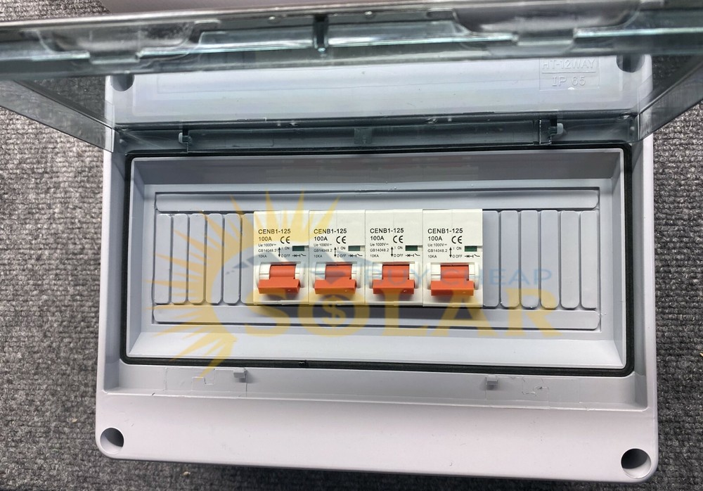 Battery and Solar Combiner and Disconnect 400A with Breakers! 1000V IP65