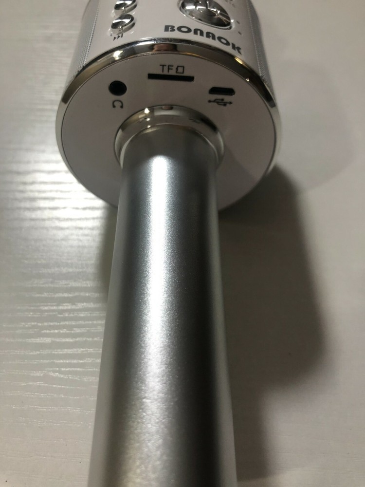 Bonaok - Wireless KARAOKE MICROPHONE - Silver