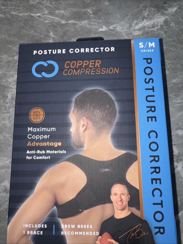 Copper Compression Posture Corrector Unisex Size S/M