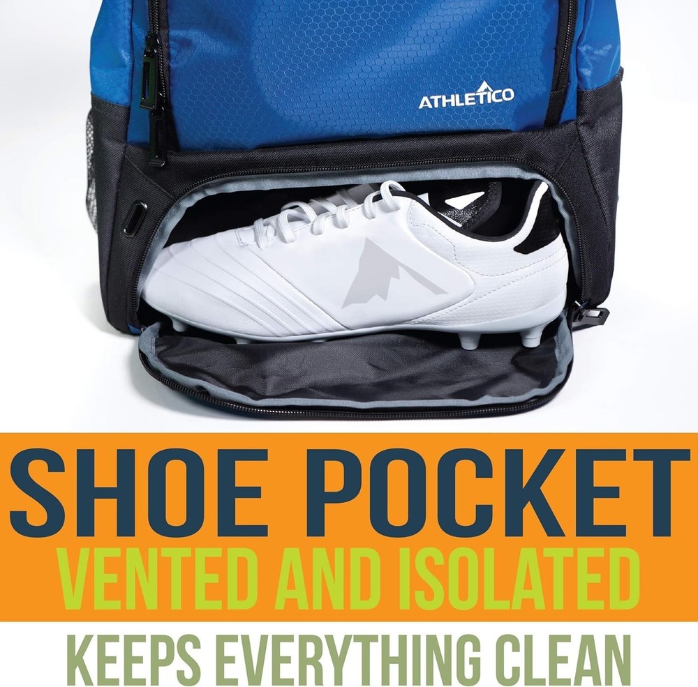 Multi-Sport Backpack with Ball and Cleat Compartment