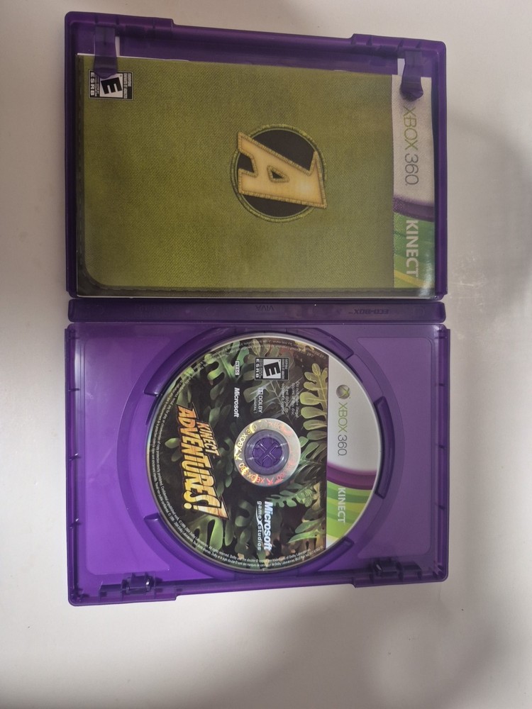 Microsoft Xbox 360 Kinect Sensor IN BOX Tested & Working W/ GAME (PLB18)