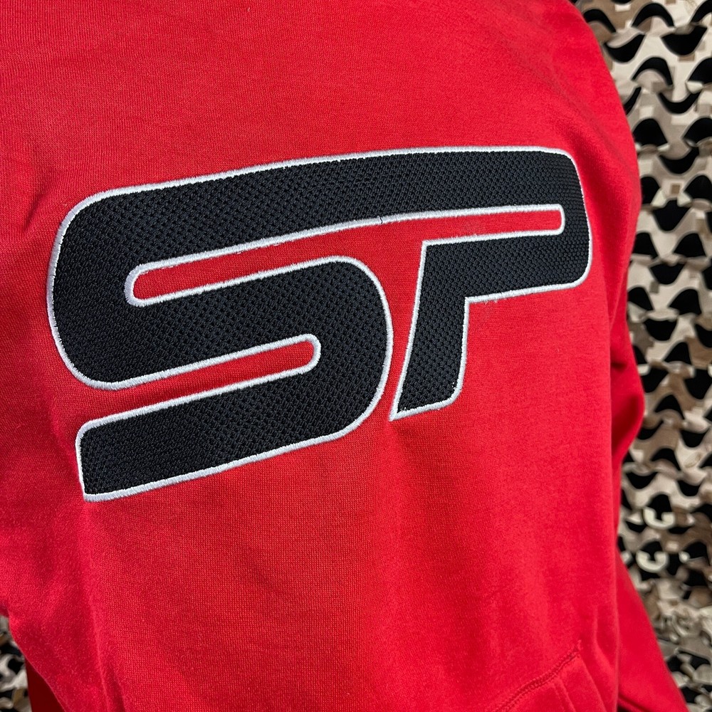NEW SP Logo Pull Over Hooded Sweatshirt - Red - Medium