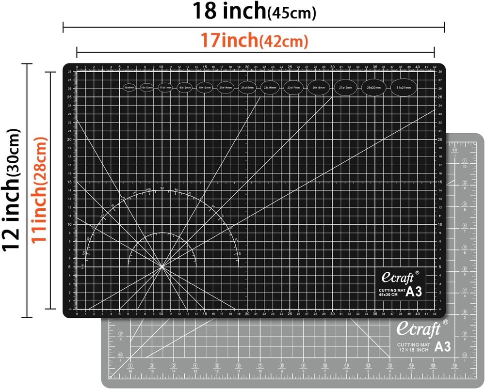 A3 Self Healing Craft Cutting Mat 18x12