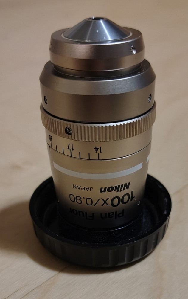 Nikon 100X 0.9NA Plan Fluor air objective