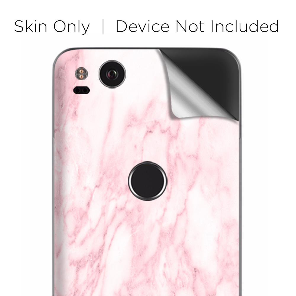 Google Pixel 2 Skins Decal Wrap Rose Pink Marble Pattern