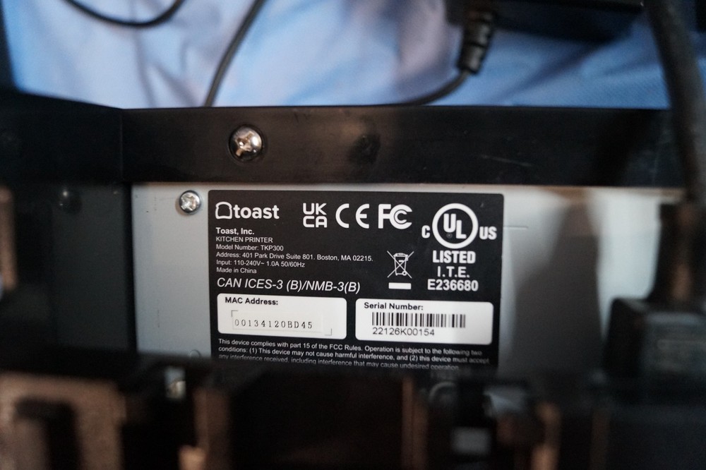 Toast POS Systems Touchscreen Terminal, 6 Handheld System, 3 Printer UNTESTED