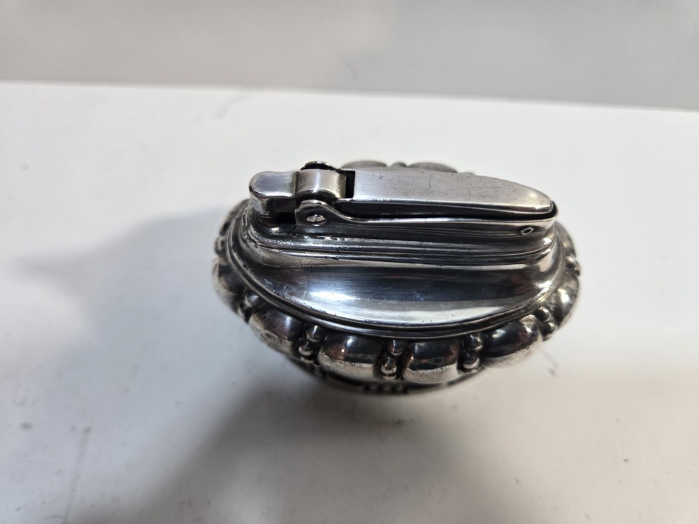 VINTAGE WORKING Ronson CROWN Silver Table Lighter 8283/13