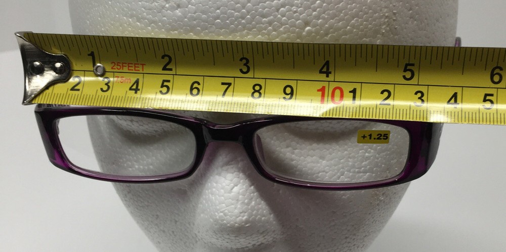 Reader glasses Slim Rectangle Lens. Multiple Color Frame Choices R331