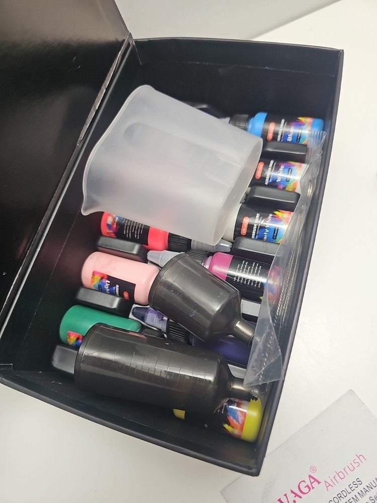 OVAGA 32PSI Airbrush Kit with Compressor, Rechargeable Multi-Function Preowned