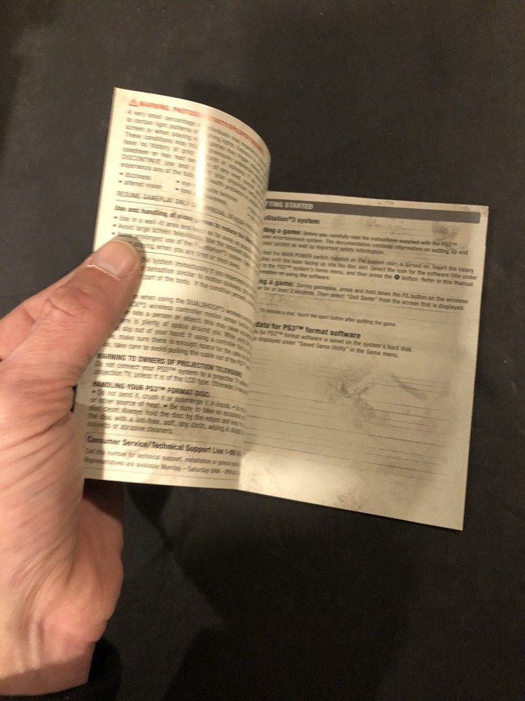 heavy rain ps3 Manual Only