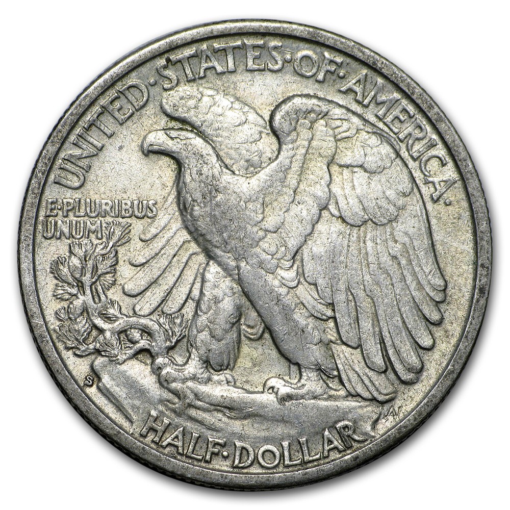 1939-S Walking Liberty Half Dollar XF