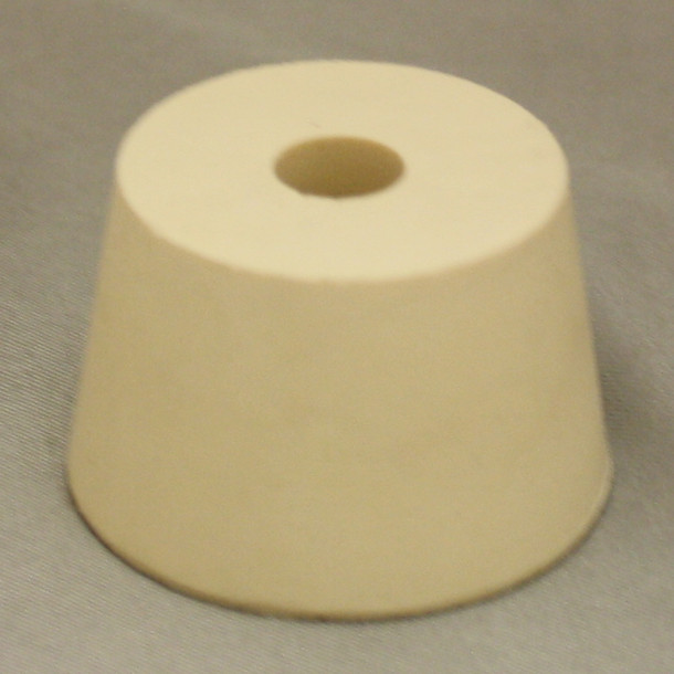 LD Carlson No. 7.5 Drilled Rubber Stopper