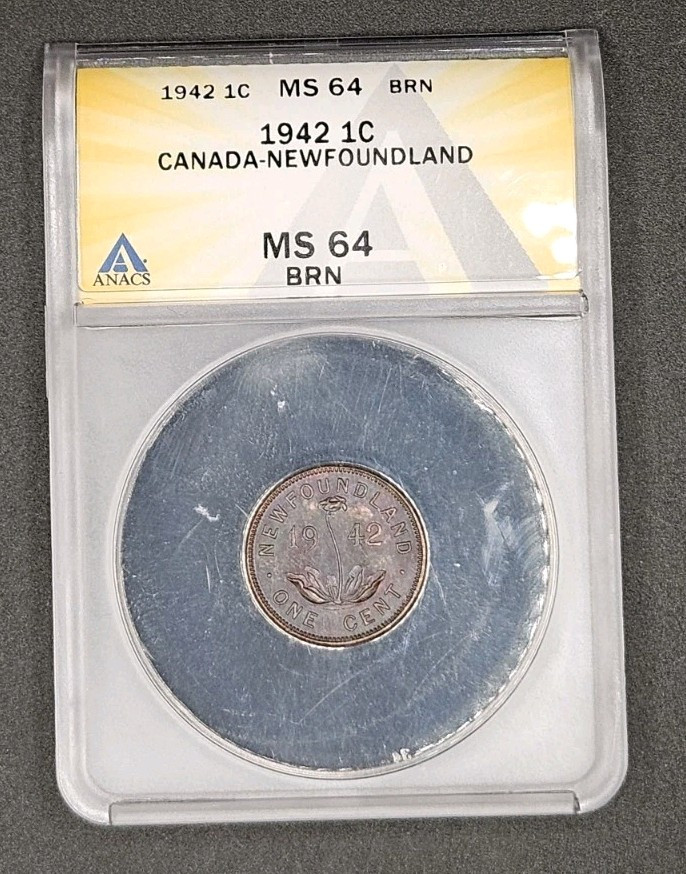 1942 (Newfoundland) Canada Cent | ANACS MS64