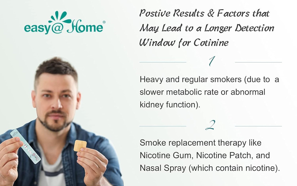 Nicotine Urine Test Strips Kit, Sesitive Rapid Testing Detection 25 Pack