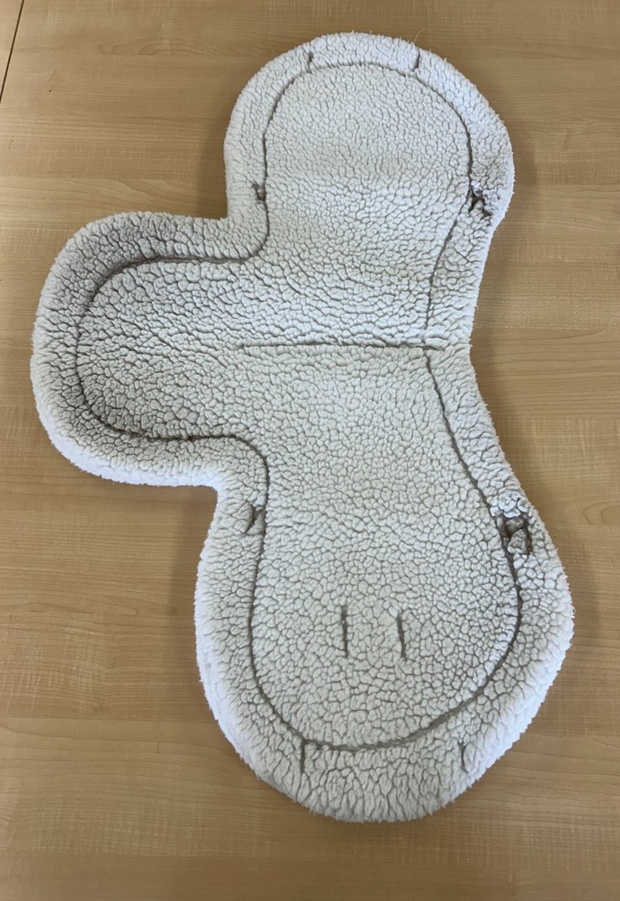 White Medallion English Saddle Pad