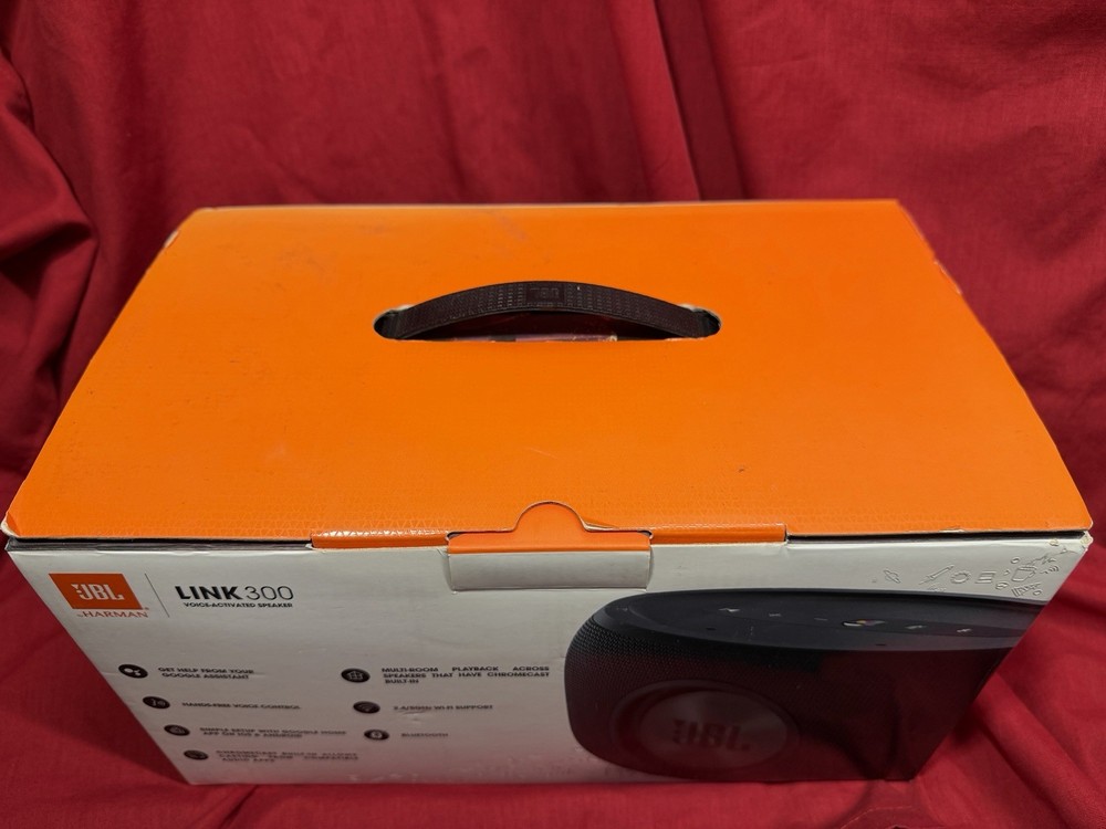 JBL LINK 300 Bluetooth Wi Fi Voice-Activated Speaker Google Assistant
