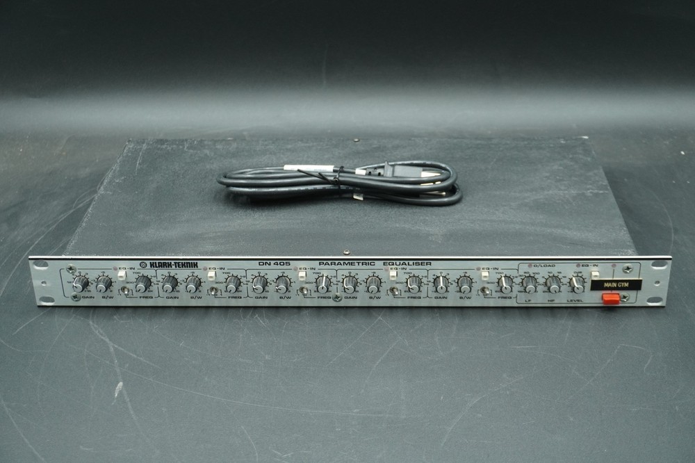 Klark Teknik DN405 Parametric Equalizer Single Channel Five Band Rack *Tested*