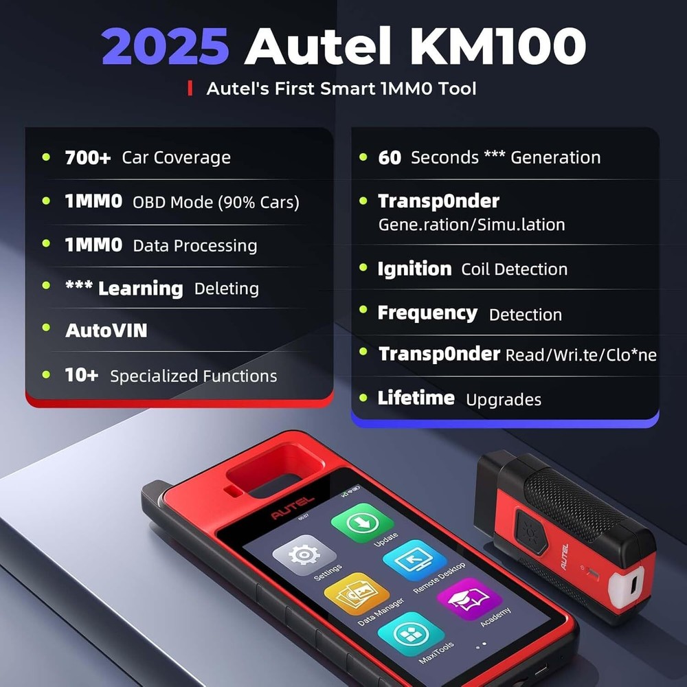 Autel MaxiIM KM100 KM100E KM100X Key Fob Programming Tool Programmer Immobilizer
