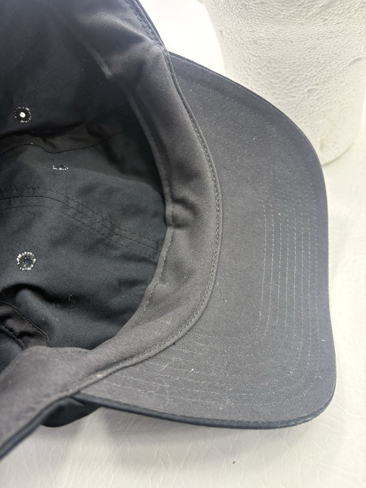 Nike Golf Black Adjustable Strap Hat Lightweight Golfing Cap Cotton Polyester