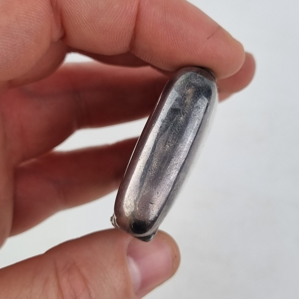 Antique Solid Silver Vesta Case Initials Birmingham 1897 Minshull & Latimer