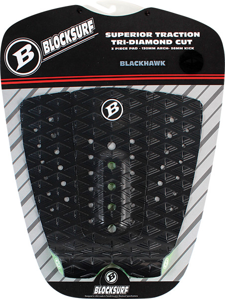 BLOCK SURF BLACKHAWK TAILPAD BLK/GREEN