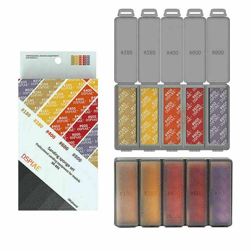 Practical Model Sanding Sponge Set Combo Polishing Sandpaper Model Making Tool