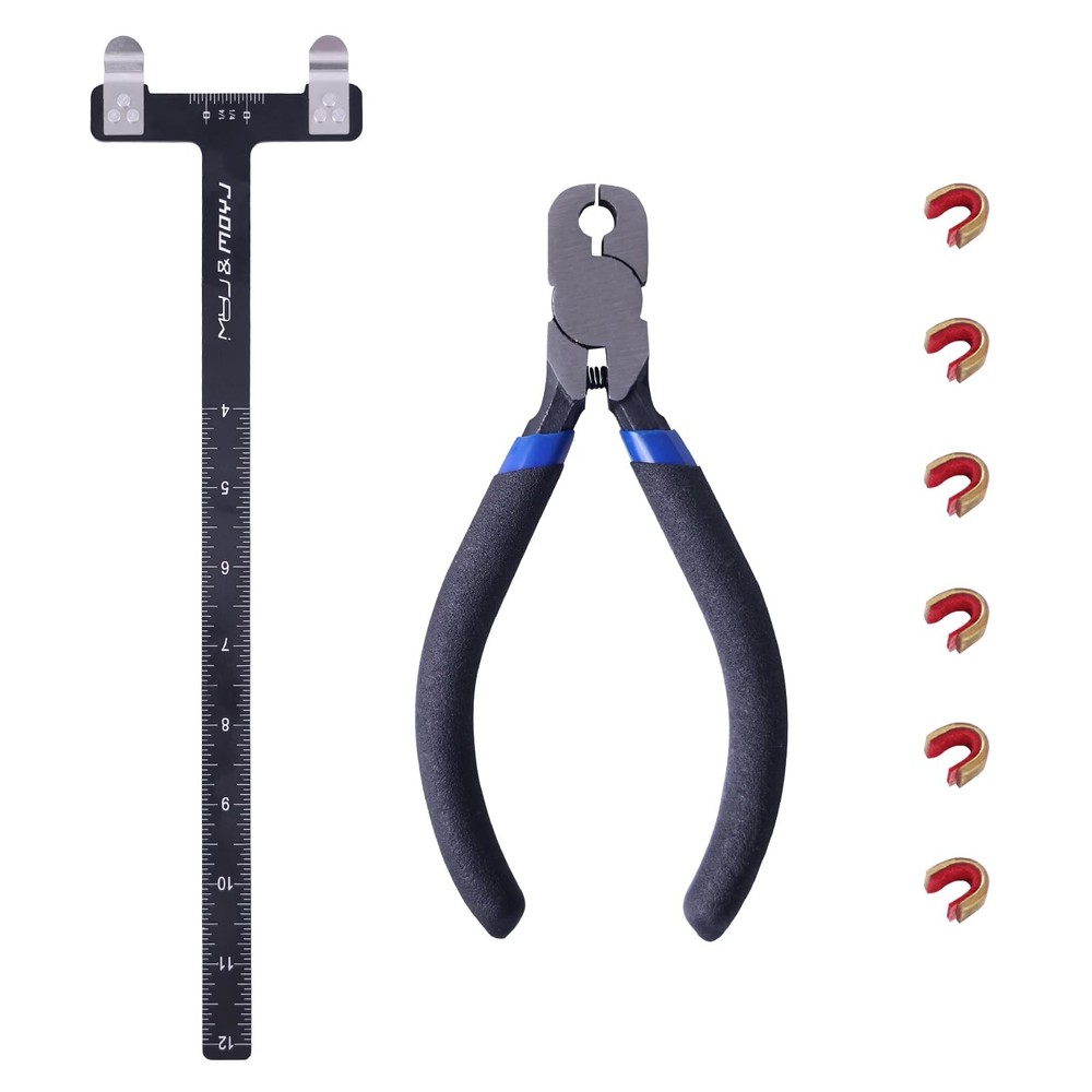 Moyujian Archery Bow String Nocking Points Set Square black