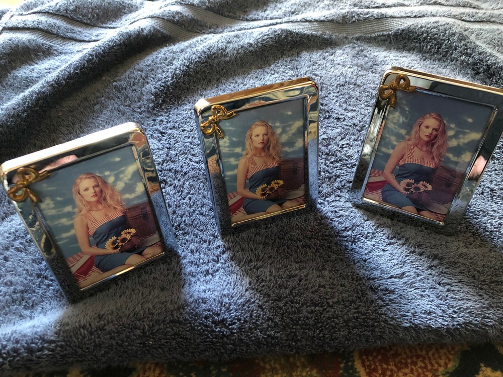 Small Multi Colored Jeweled Picture Frames New
