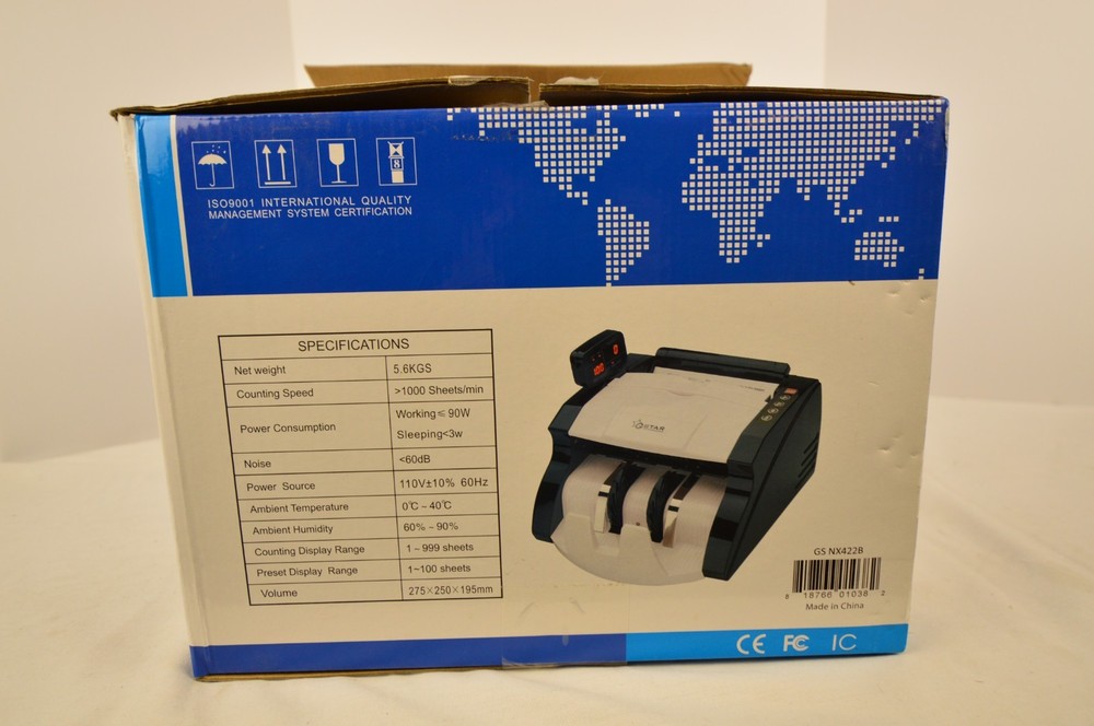 G-Star Technologies Bill Counter GS NZ-422B Tested WORKING