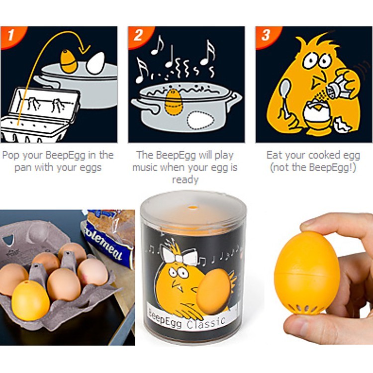 BrainStream BeepEgg Musical / Singing Floating Egg Timer - Kids / Children