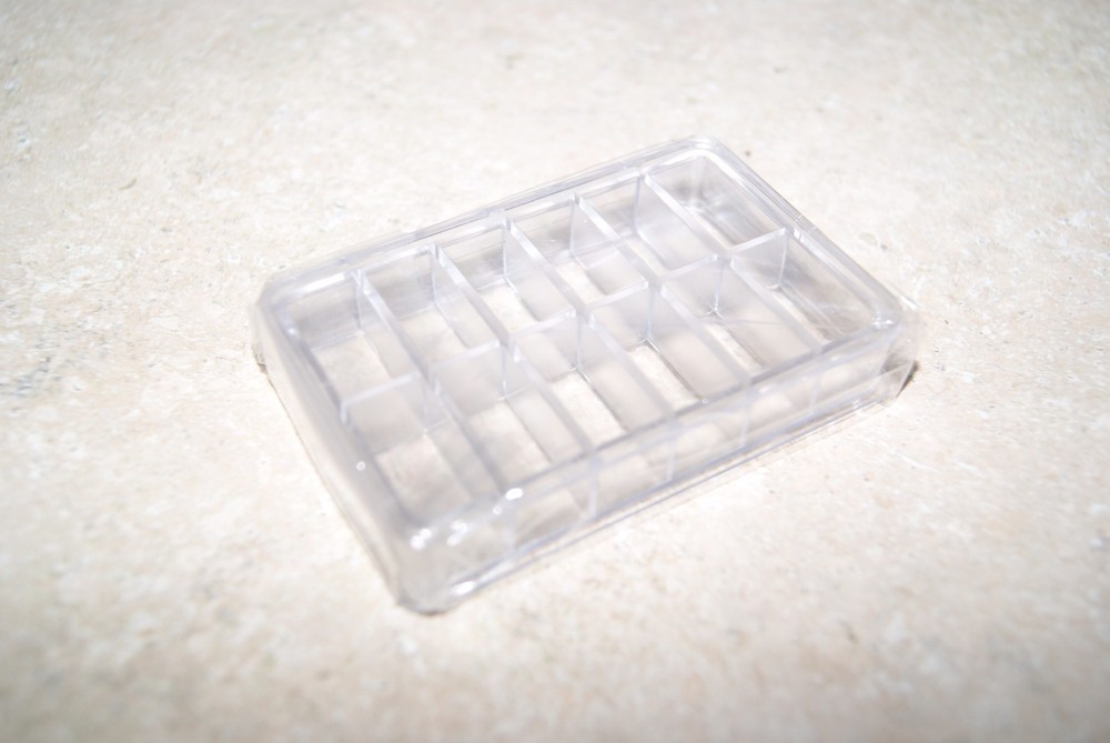 PLASTIC TRANSPARENT STORAGE BOX NEW CLOCK PARTS