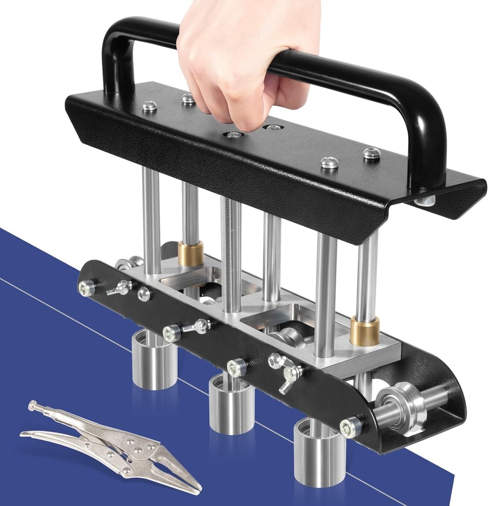 ER3 Three-Station Edge Roller, Large Radius Sheet Metal Bead Roller Bender