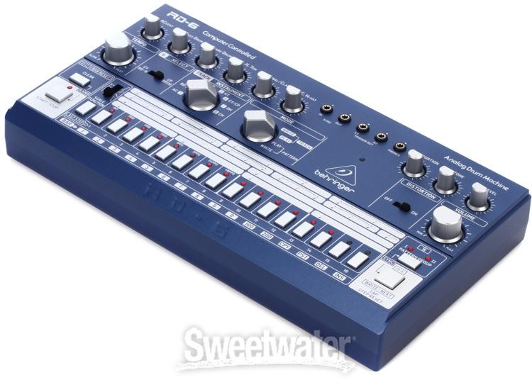 Behringer RD-6-BU Analog Drum Machine - Blue