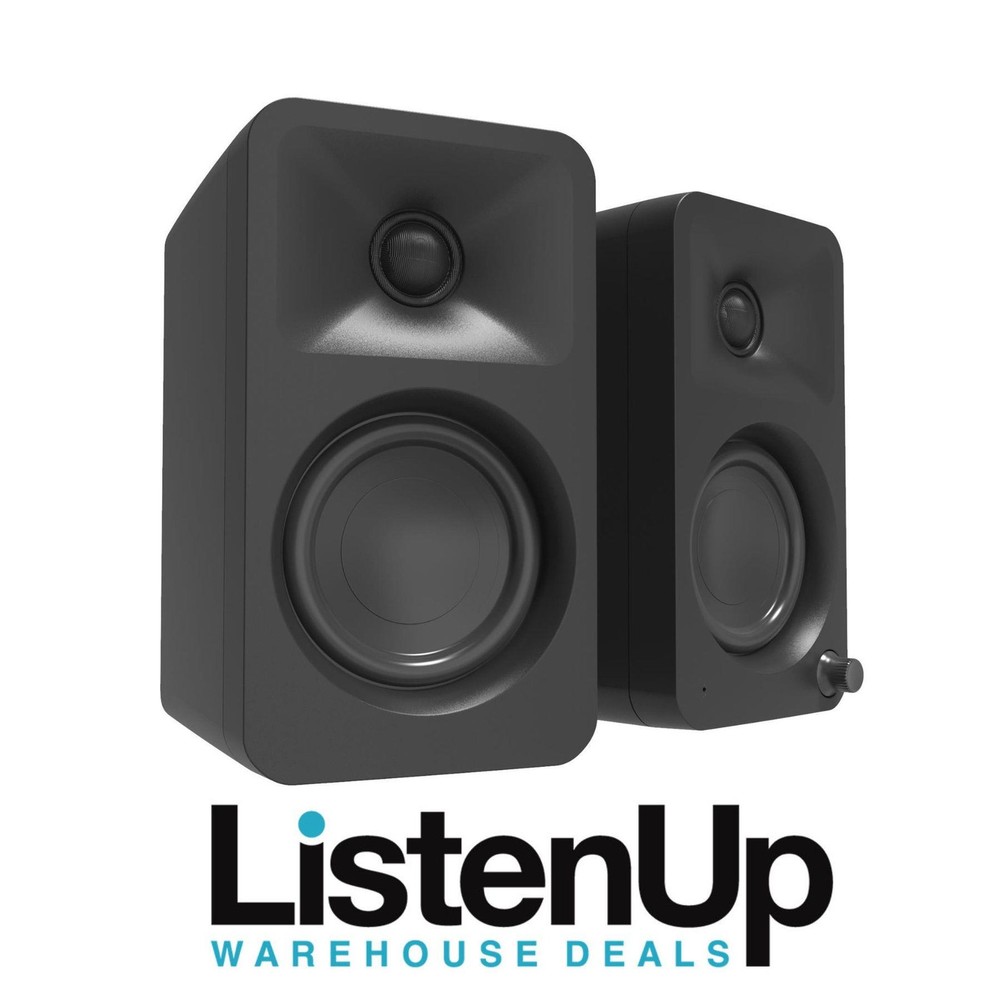 Kanto ORA 2-Way Wireless Desktop Speakers (Pair) - Reference Quality - Black