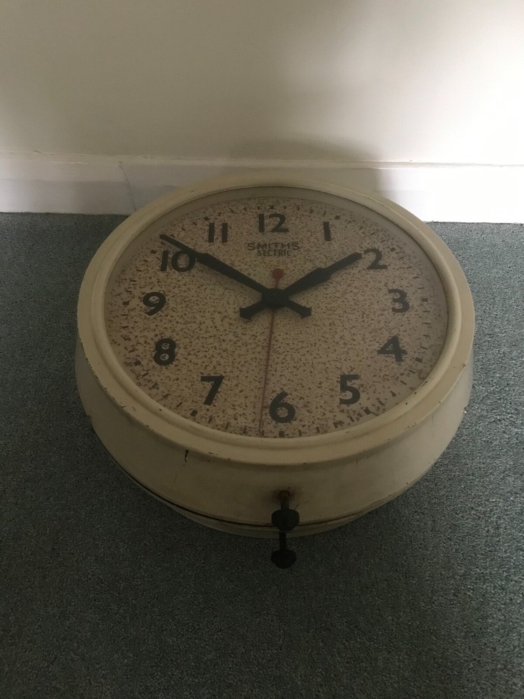 Train station Smiths sectric double sided clock requires restoration.