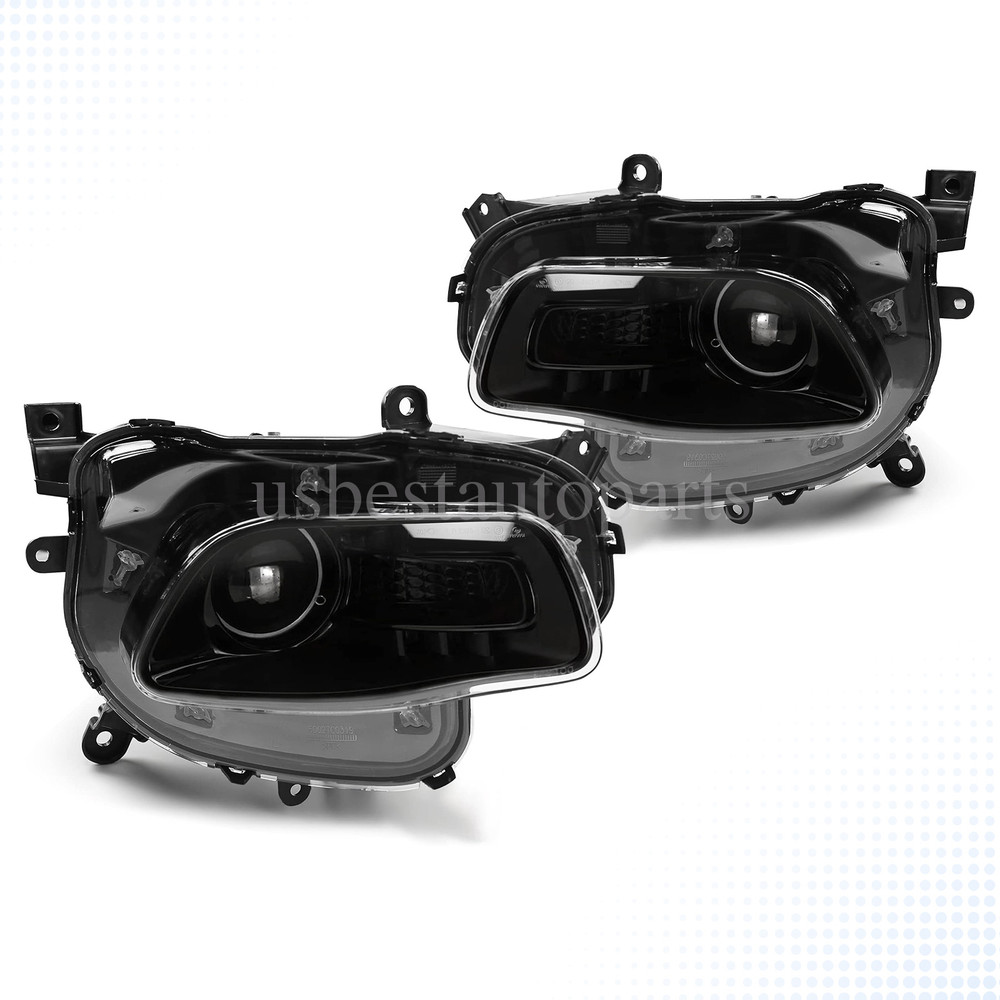 Front Bumper Halogen Headlight Head Lamp Left&Right For Jeep Cherokee 2014-2018