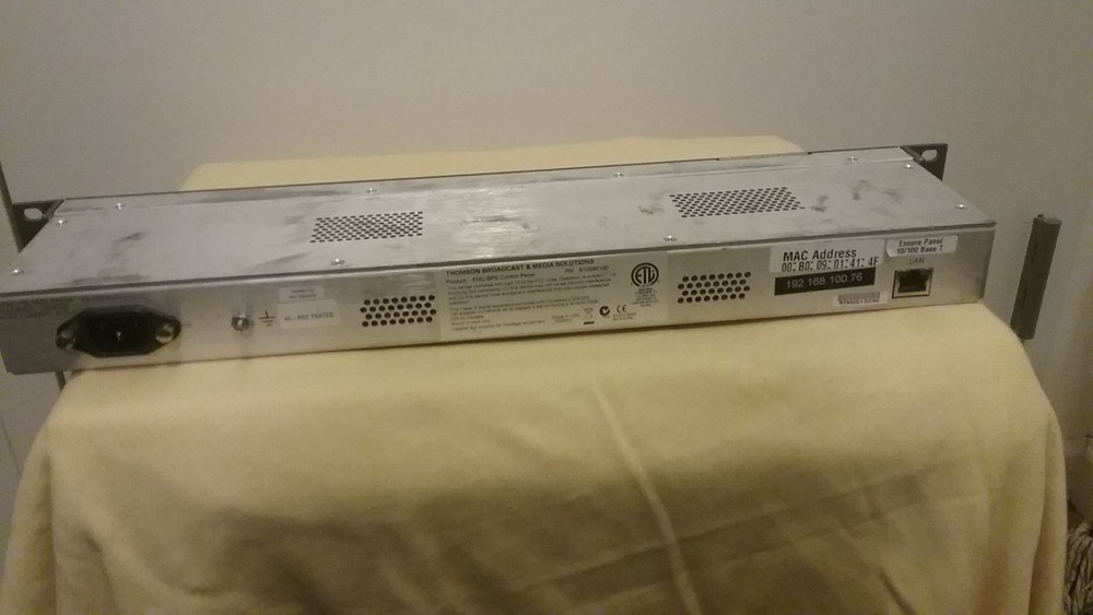 Grass Valley THOMSON BROADCAST ENCORE BPS Control Panel PN: 610090100 ENC-BPS