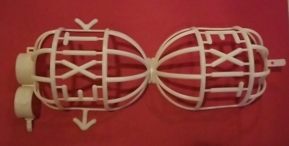 Temporary Job Site Light 'Exit' Protection Cage - EXIT - Glows in the Dark