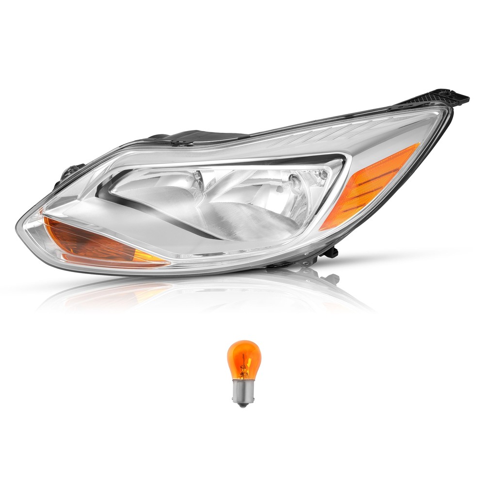 For Ford Focus 2012-2014 Chrome Halogen Headlight Replacement Driver Side Left