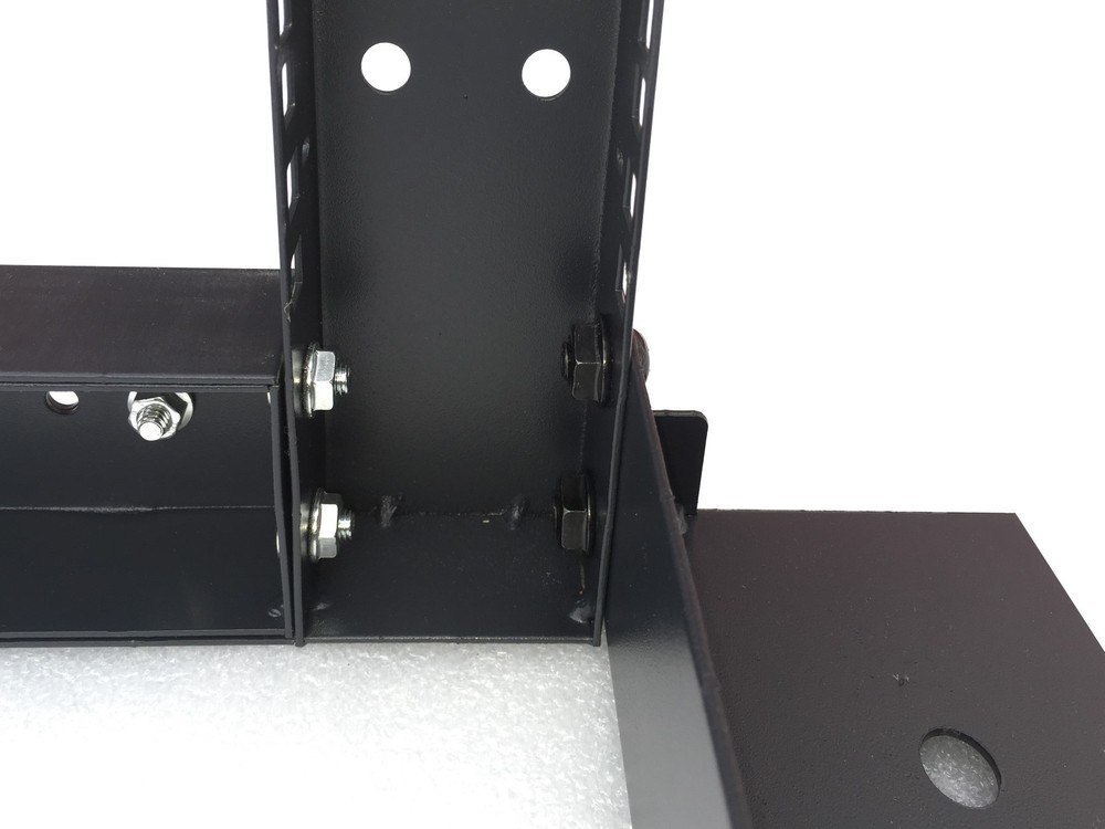 22U 4 Post Open Frame 19" Network Server Rack on Caters Adjustable Depth 24"-37"