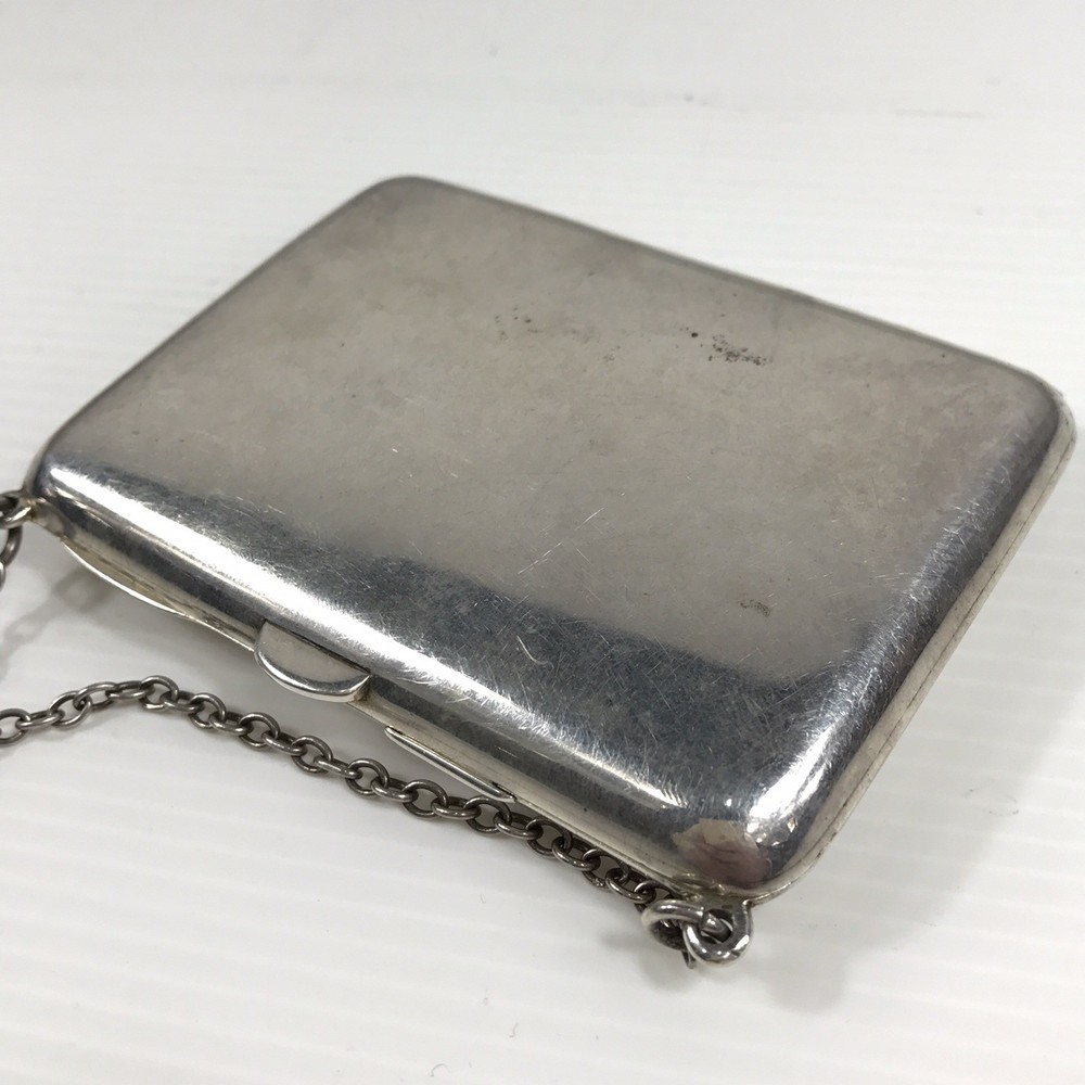 Antique Solid Silver Compact Combination Card Case Lipstick Purse D Bros