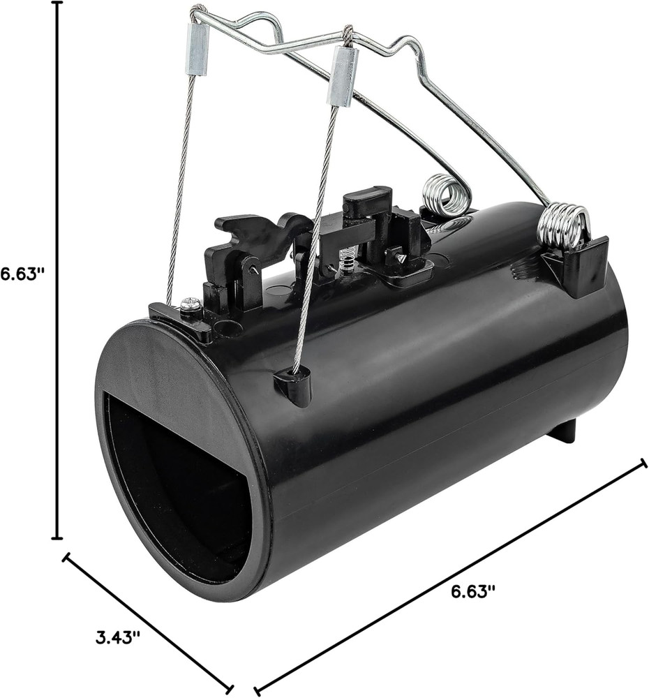 Gopher Trap Black Hole – Pocket Gopher & Yard Mole Tunnel Trap – Easy-Set Reusab